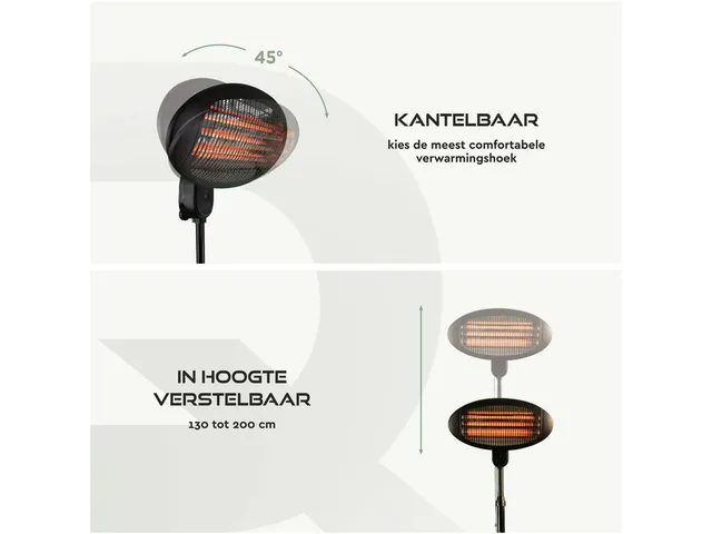 Terrasverwarmer BRASQ PHS100 staand elektrisch