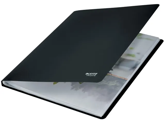 Recycle protège-documents, ft A4, 20 pochettes, noir