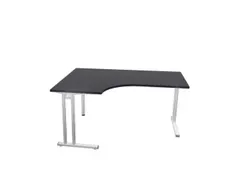 bureau in vrije vorm,HxBxD 740x1600x1200mm,vrije vorm,CC-zwart