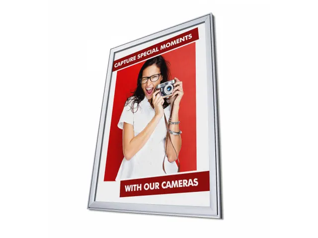 Design Kliklijst Compasso A1 Rechte Hoeken 37mm Zilver