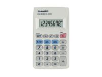 Calculator Sharp EL233S grijs hand 8 digit