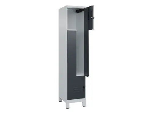 Z-garderobekast,HxBxD 1950x400x500mm,vak B 200/400mm,draaigrendel