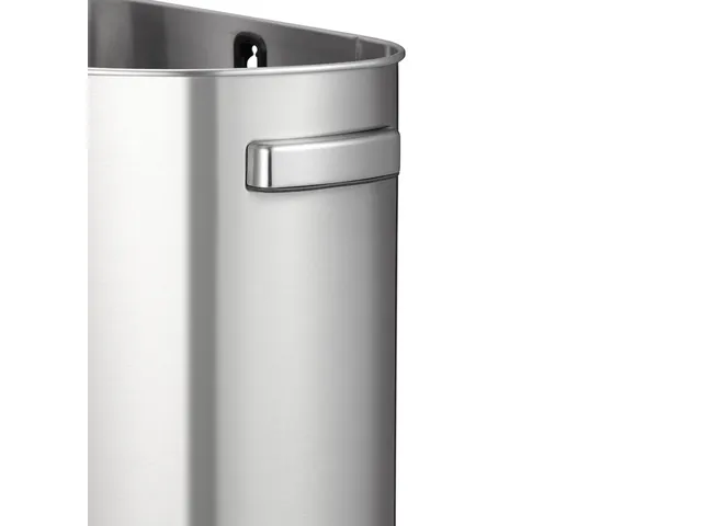 Afvalbak Urban half rond 80 Liter Mat RVS