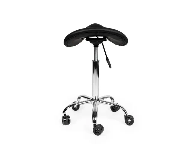 Zadelkruk Kapperskruk Zwart Standaard Gasveer Zonder Rugleuning