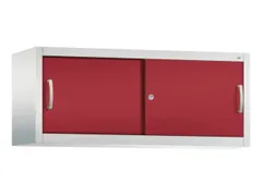 opzetkast,v. schuifdeurkast,romp RAL7035,front RAL3003