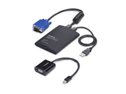 Draagbare Laptop Crash Cart Adapter, USB/VGA/Mini DisplayPort KVM Cons