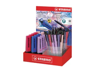 Balpen STABILO Pointball en Markeerstift STABILO Boss Wildflower mix - 1