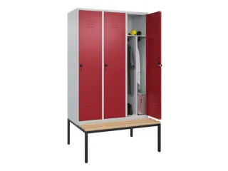locker voor scheiding van kleding,HxBxD 2120x1200x815mm,3vak - 3