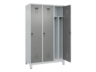 locker voor scheiding van kleding,HxBxD 1950x1200x500mm,3vak - 1