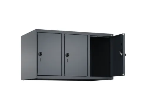 opzetkast,v. locker,3vak.,vak B 300mm,HxBxD 500x900x500mm,draaigrendel