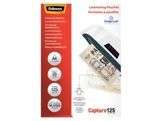 Lamineerhoes Fellowes A4 125 micron glanzend - 1