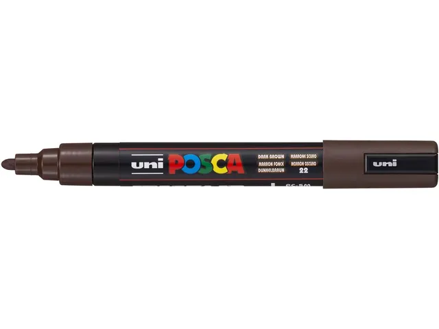 Uni Posca paintmarker PC-5M 18 - 25 mm ronde donkerbruin