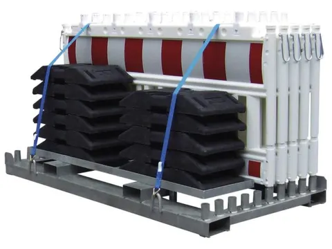 set afzethekken,10hekelementen,11voetplaten,HxL 1250x2250mm,kunststof