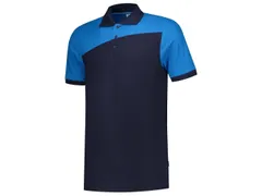 Tricorp Bicolor naden 202006 polo, marine/lichtblauw, maat XL, per stu