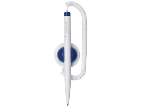 Balpen Schneider Klick-Fix Wit met koord Medium