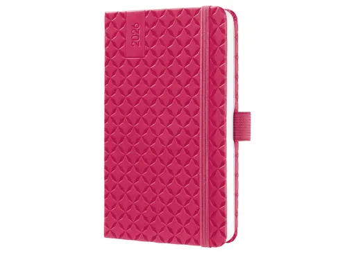 Weekagenda Flair A6 2026 (NL/FR/EN/DU) Fuchsia Pink Hardcover