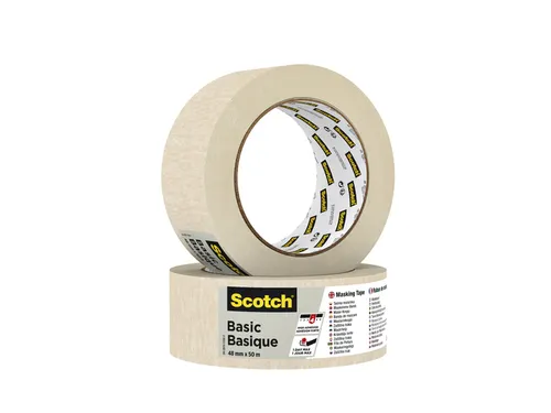 Afplaktape Scotch Basic 48mmx50m beige
