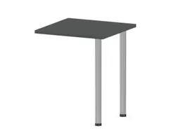 aanbouwtafel,i.h.v.,HxBxD 720-840x600x600mm,MS-donkergrijs