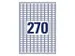 Etiquette ILC Avery 17,8x10mm blanche NP 25 feuilles 270 etiquettes pa
