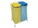 Afvalzakhouder Duo 2x130L geel en blauw