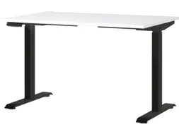 Elektrisch ihv bureau,HxBxD 720-1200x1200x800mm,blad wit