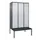 locker met bank,HxBxD 2120x1200x815mm,3vak,vak B 400mm,cil.-slot