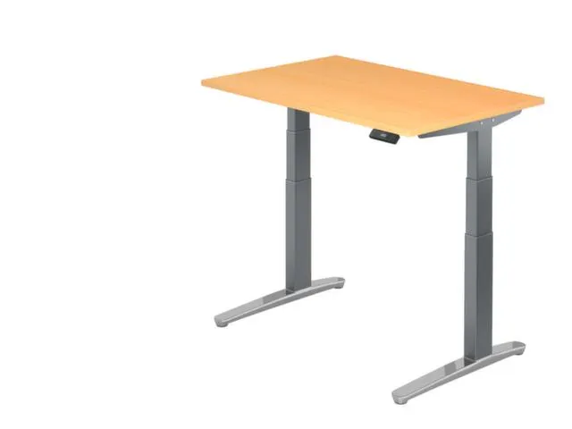 Elektrisch in hgte vst. zit-sta-bureau,HxBxD 650-1290x1200x800mm