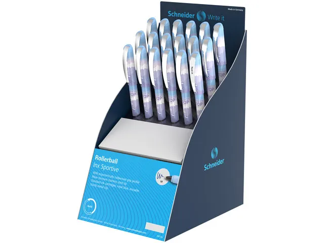 Rollerball Schneider INX sportive display 17 stuks Engels