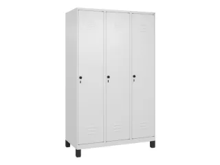 locker,HxBxD 1950x1200x500mm,3vak,vak B 400mm,draaigrendel,voeten - 1
