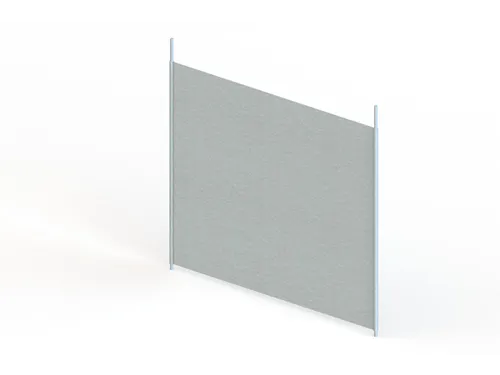 scheidingsplaat,v. inhaakstelling,HxD 400x400mm,doorgaand,staal
