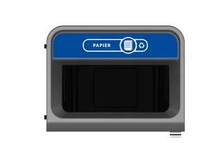 Configure Recyclingstation Papier 125 Liter Antraciet Blauw - 2