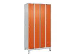 locker,HxBxD 1950x1000x500mm,4vak,vak B 250mm,cil.-slot,voeten