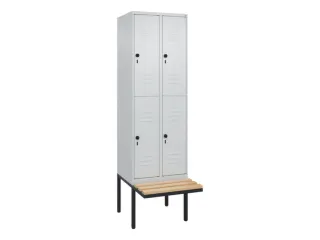 Dubbeldekse dekenkist,HxBxD 2120x600x815mm,2x2vak.,vak B 300mm - 1
