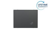 Krijtbord 100x180cm Grijs Emaille Softline 8 mm Zwart profiel