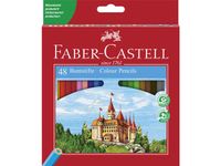 Kartonnen etui met 48x kleurpotlood Castle zeskantig