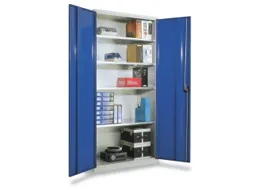 Systeemkast 1950x1000x410mm Staalplaat Kleur Deuren Ral5010