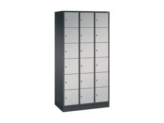lockerkast,HxBxD 1950x920x500mm,3x6vakken,cil.-slot,sokkel - 2