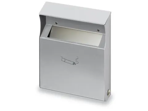 Wandasbak Rvs 2 liter 300x230x60mm Met Overkapping Cilinderslot