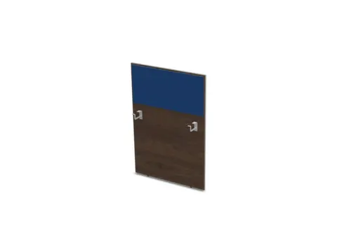 baliepaneel bureau aanbouw rechts 800mm NV bruin hickory BN6016-blauw