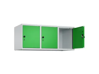 opzetkast,v. locker,3vak.,vak B 400mm,HxBxD 500x1200x500mm - 1