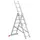 Multifunctionele Telescoopladder,3X6,Sporten,Aluminium