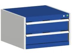 ladekast,HxBxD 400x650x650mm,2lade(n),m. lade voor normale belastingen