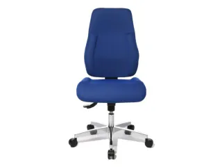 Bureaustoel,Synchroonmech.,Zitting Stof Blauw - 1