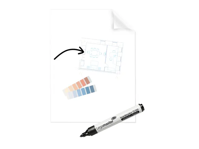Legamaster Magic-Chart Clearboard Folie 60x80cm Transparant 25 vel