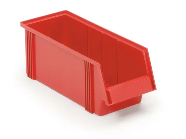 magazijnbak,HxBxD 156x186x500mm,9,6l,PP,rood