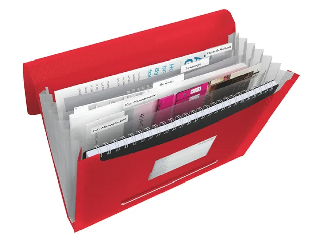 Projectmap Vivida Pp A4 Rood 6 Vaks