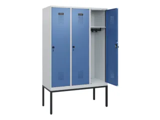schoollocker,HxBxD 1950x1200x500mm,3vak,vak B 400mm,draaigrendel - 1
