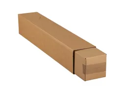 Vierkante koker IEZZY 750x126x126mm bruin deksel