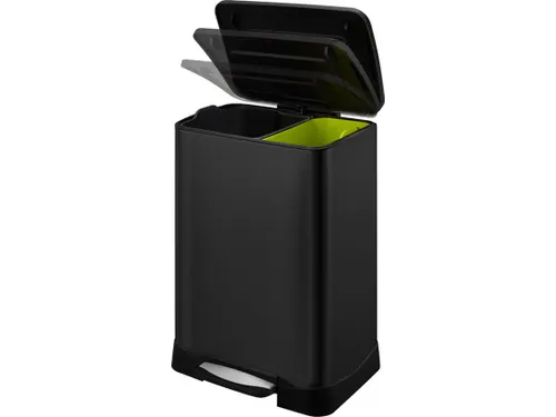 Neo-Cube recycling pedaalemmer 28+18 Liter Zwart