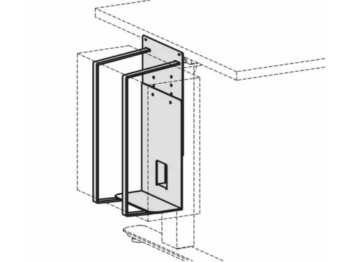 CPU-houder,v. Zit-sta-bureau,B 125-225mm